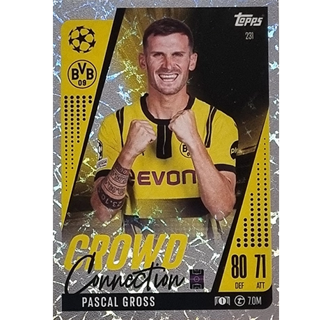 Topps Champions League EXTRA Match Attax 2024-2025 / 231 PASCAL GROSS / CROWD CONNECTION