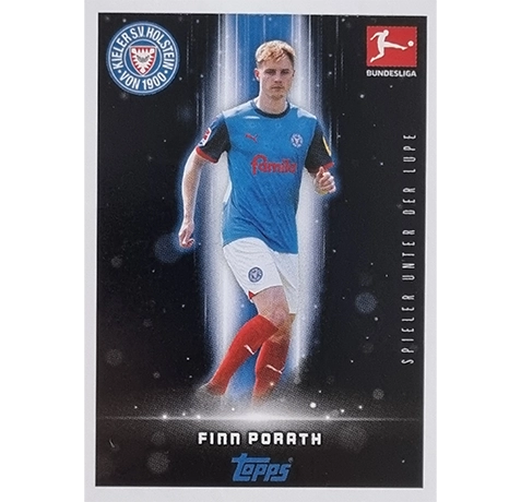 Topps Bundesliga Sticker Saison 2024/2025 / Sticker Nummer 232 Finn Porath / Unter die Lupe