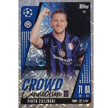 Topps Champions League EXTRA Match Attax 2024-2025 / 232 PIOTR ZIELINSKI / CROWD CONNECTION