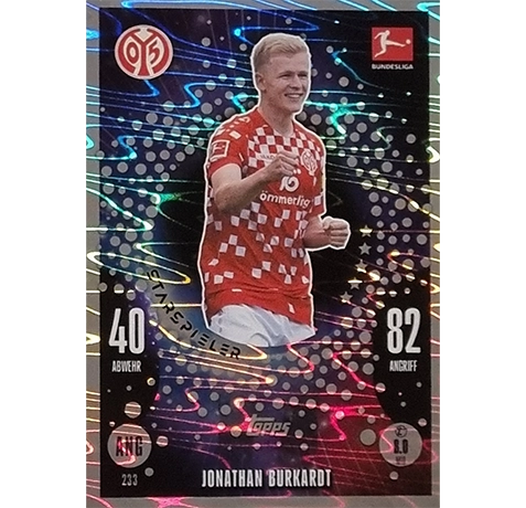 Topps Bundesliga Match Attax 2024/25 / Nr. 233 JONATHAN BURKHARDT / STARSPIELER