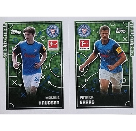 Topps Bundesliga Sticker Saison 2024/2025 / Sticker Nummer 236-237 Knudsen & Erras