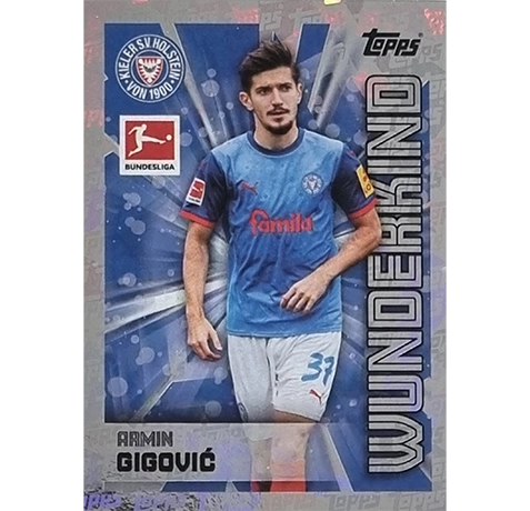 Topps Bundesliga Sticker Saison 2024/2025 / Sticker Nummer 238 Armin Gigovic / Wunderkind Glitzer