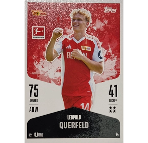 Topps Bundesliga Match Attax 2024/25 / Nr. 024 LEOPOLD QUERFELD