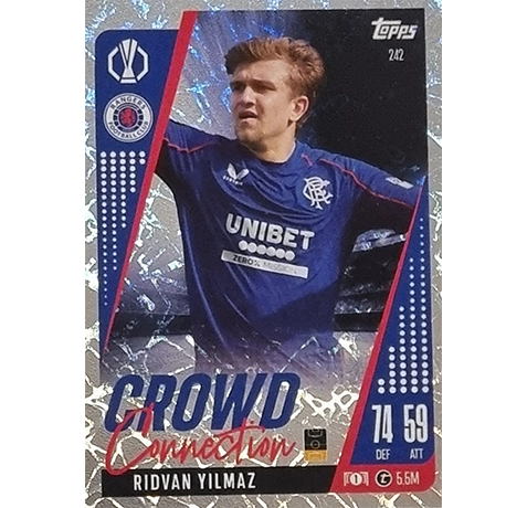 Topps Champions League EXTRA Match Attax 2024-2025 / 242 RIDVAN YILMAZ / CROWD CONNECTION