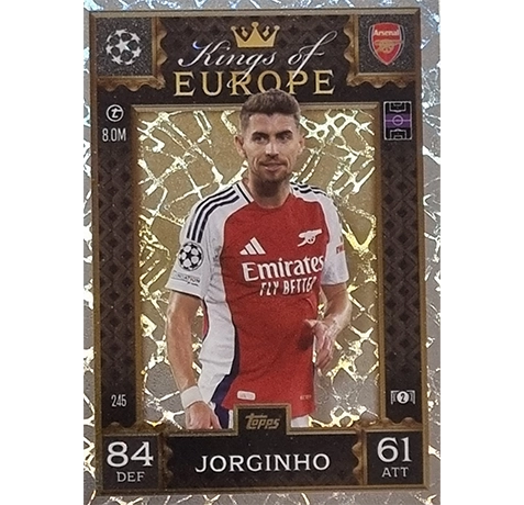 Topps Champions League EXTRA Match Attax 2024-2025 / 245 JORGINHO / KING OF EUROPE