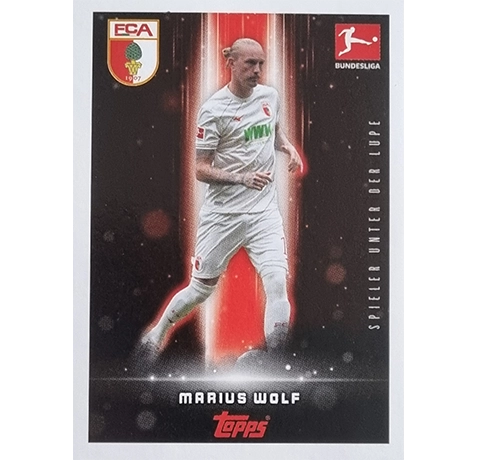 Topps Bundesliga Sticker Saison 2024/2025 / Sticker Nummer 025 Marius Wolf / Spieler unter Lupe