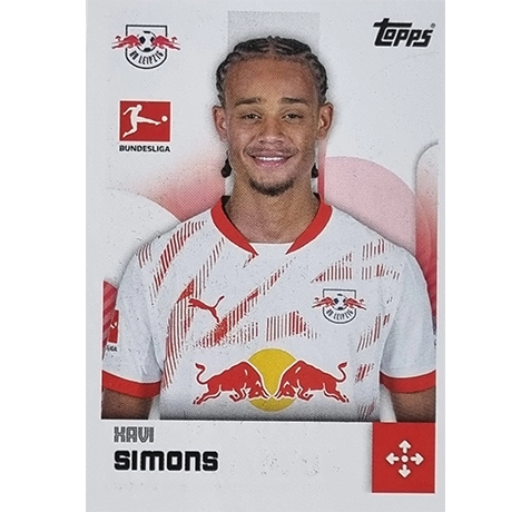 Topps Bundesliga Sticker Saison 2024/2025 / Sticker Nummer 250 Xavi Simons