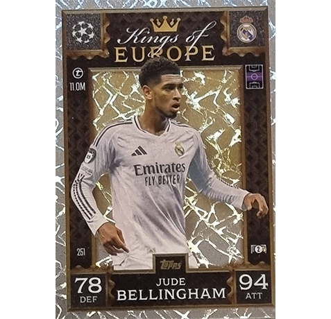 Topps Champions League EXTRA Match Attax 2024-2025 / 251 JUDE BELLINGHAM / KING OF EUROPE