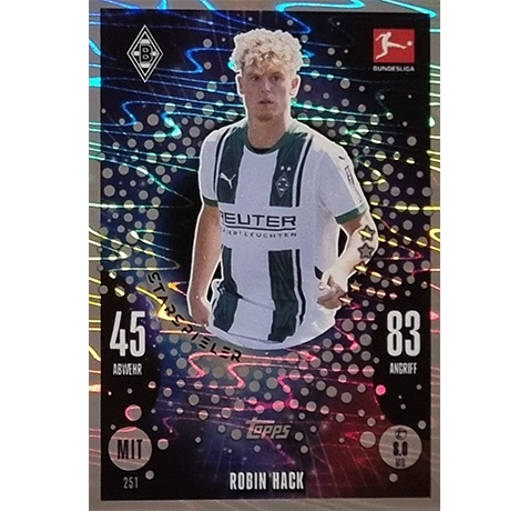 Topps Bundesliga Match Attax 2024/25 / Nr. 251 ROBIN HACK / STARSPIELER