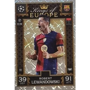 Topps Champions League EXTRA Match Attax 2024-2025 / 252 ROBERT LEWANDOWSKI / KING OF EUROPE