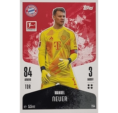 Topps Bundesliga Match Attax 2024/25 / Nr. 254 MANUEL NEUER