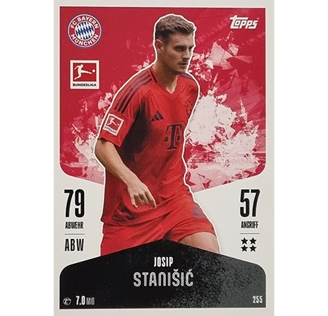 Topps Bundesliga Match Attax 2024/25 / Nr. 255 JOSIP STANISIC