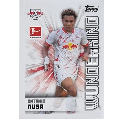 Topps Bundesliga Sticker Saison 2024/2025 / Sticker Nummer 256 Antonio Nusa / Wunderkind