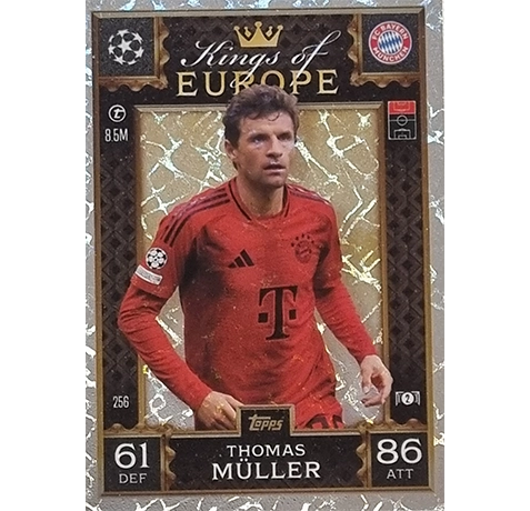 Topps Champions League EXTRA Match Attax 2024-2025 / 256 THOMAS MÜLLER / KING OF EUROPE