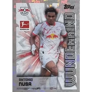 Topps Bundesliga Sticker Saison 2024/2025 / Sticker Nummer 256 Antonio Nusa / Wunderkind Glitzer