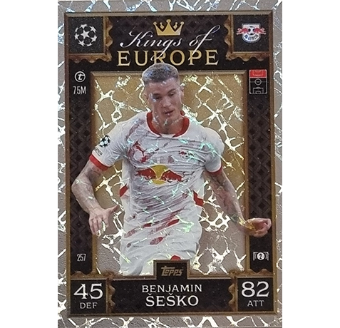 Topps Champions League EXTRA Match Attax 2024-2025 / 257 BENJAMIN SESKO / KING OF EUROPE