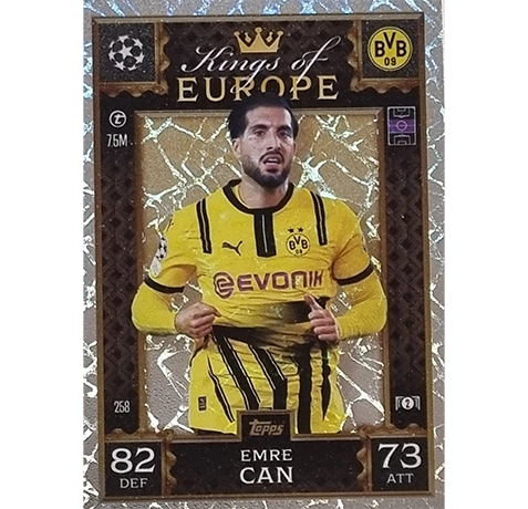 Topps Champions League EXTRA Match Attax 2024-2025 / 258 EMRE CAN / KING OF EUROPE