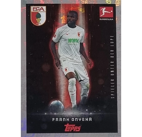 Topps Bundesliga Sticker Saison 2024/2025 / Sticker Nummer 026 Frank Onyeka / Spieler unter der Lupe