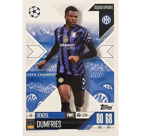 Topps Champions League EXTRA Match Attax 2024-2025 / 026 DENZEL DUMFRIES