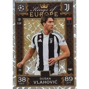 Topps Champions League EXTRA Match Attax 2024-2025 / 261 DUSAN VLAHOVIC / KING OF EUROPE