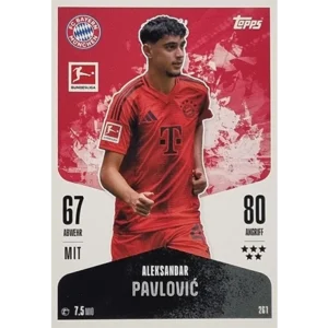 Topps Bundesliga Match Attax 2024/25 / Nr. 261 ALEKSANDAR PAVLOVIC