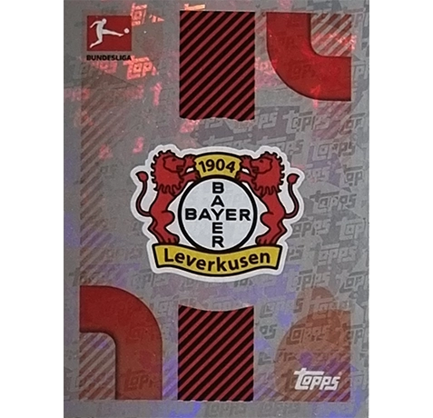 Topps Bundesliga Sticker Saison 2024/2025 / Sticker Nummer 262 Bayer Leverkusen Logo