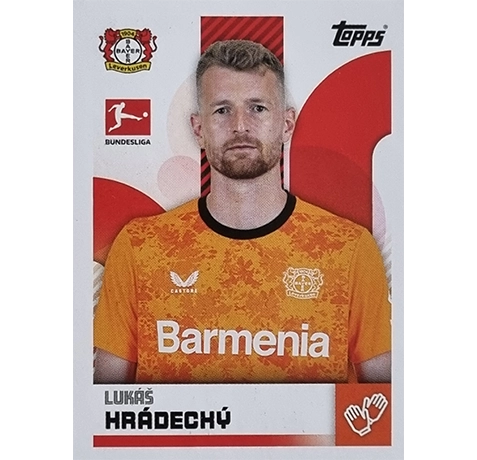 Topps Bundesliga Sticker Saison 2024/2025 / Sticker Nummer 263 Lukas Hradecky