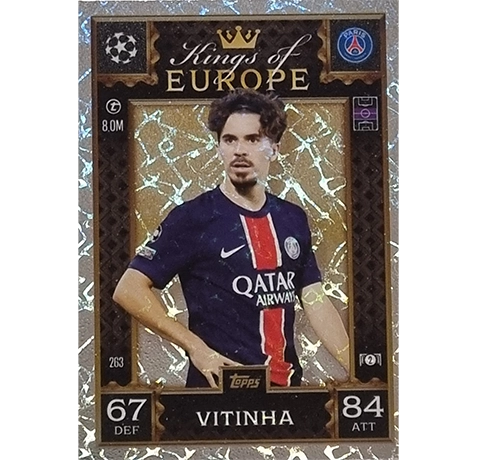 Topps Champions League EXTRA Match Attax 2024-2025 / 263 VITINHA / KING OF EUROPE