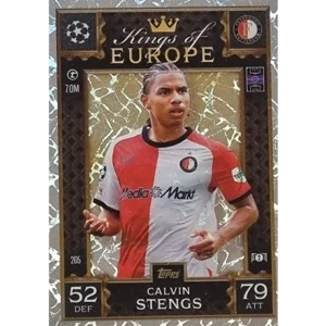 Topps Champions League EXTRA Match Attax 2024-2025 / 265 CALVIN STENGS / KING OF EUROPE