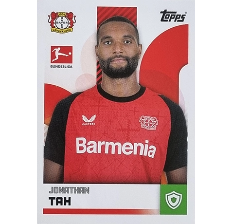 Topps Bundesliga Sticker Saison 2024/2025 / Sticker Nummer 266 Jonathan Tah