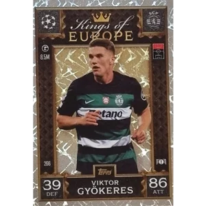 Topps Champions League EXTRA Match Attax 2024-2025 / 266 VIKTOR GYÖKERES / KING OF EUROPE