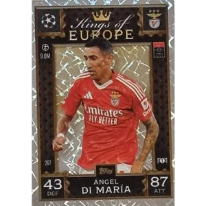 Topps Champions League EXTRA Match Attax 2024-2025 / 267 ANGEL DI MARIA / KING OF EUROPE