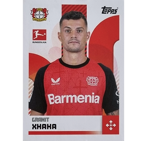 Topps Bundesliga Sticker Saison 2024/2025 / Sticker Nummer 269 Granit Xhaka