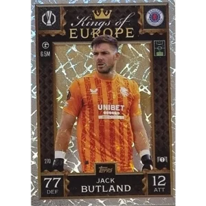 Topps Champions League EXTRA Match Attax 2024-2025 / 270 JACK BUTLAND / KING OF EUROPE