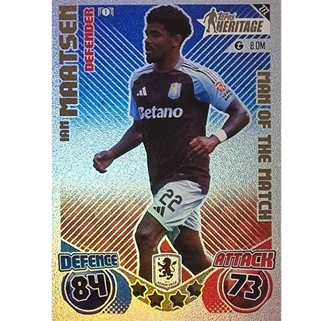 Topps Champions League EXTRA Match Attax 2024-2025 / 272 IAN MAATSEN / HERITAGE