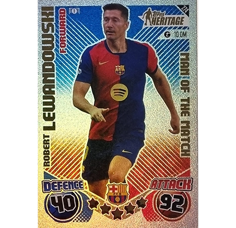 Topps Champions League EXTRA Match Attax 2024-2025 / 274 ROBERT LEWANDOWSKI / HERITAGE