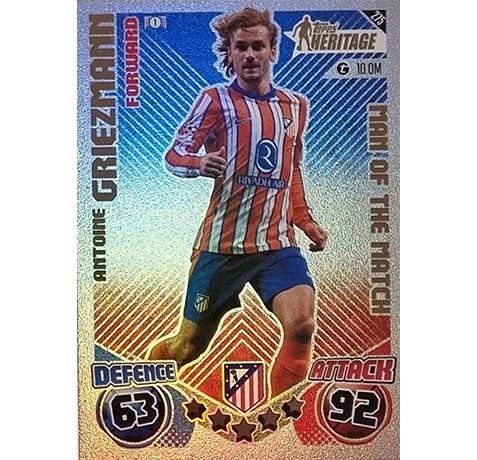 Topps Champions League EXTRA Match Attax 2024-2025 / 275 ANTOINE GRIEZMANN/ HERITAGE