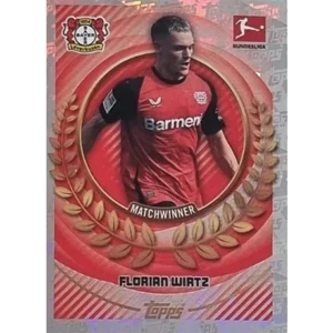 Topps Bundesliga Sticker Saison 2024/2025 / Sticker Nummer 282 Florian Wirtz / Matchwinner
