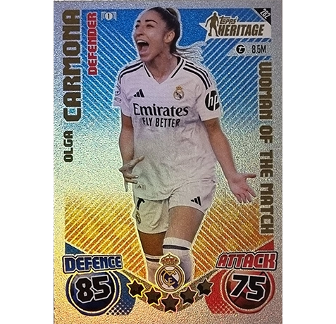 Topps Champions League EXTRA Match Attax 2024-2025 / 282 OLGA CARMONA / HERITAGE