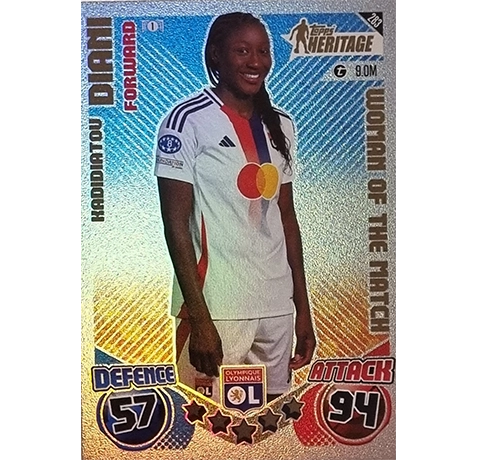 Topps Champions League EXTRA Match Attax 2024-2025 / 283 KADIDIATOU DIANI / HERITAGE