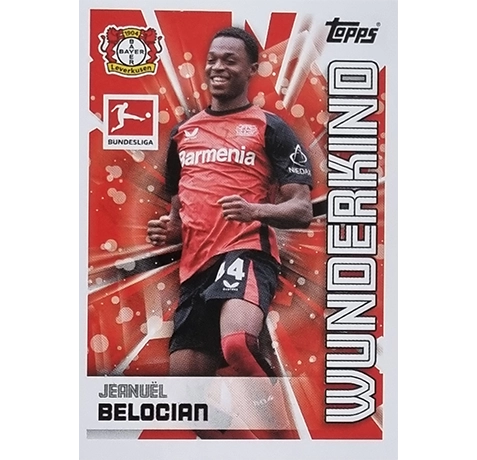 Topps Bundesliga Sticker Saison 2024/2025 / Sticker Nummer 284 Jeanuel Belocian / Wunderkind