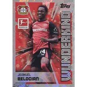 Topps Bundesliga Sticker Saison 2024/2025 / Sticker Nummer 284 Jeanuel Belocian / Wunderkind Glitzer