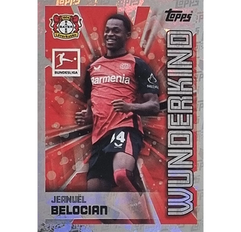 Topps Bundesliga Sticker Saison 2024/2025 / Sticker Nummer 284 Jeanuel Belocian / Wunderkind Glitzer