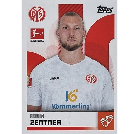 Topps Bundesliga Sticker Saison 2024/2025 / Sticker Nummer 286 Robin Zentner