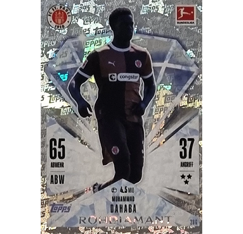 Topps Bundesliga Match Attax 2024/25 / Nr. 286 MUHAMMAD DAHABA / ROHDIAMANT / NORMAL ODER PARALLEL NICHT AUSWÄHLBAR