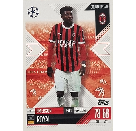 Topps Champions League EXTRA Match Attax 2024-2025 / 029 EMERSON ROYAL