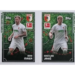 Topps Bundesliga Sticker Saison 2024/2025 / Sticker Nummer 029/030 Maier & Jakic