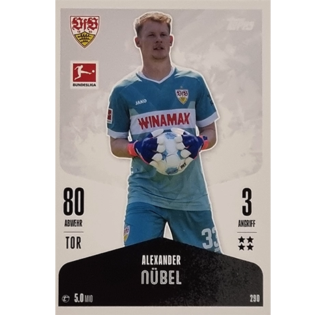 Topps Bundesliga Match Attax 2024/25 / Nr. 290 ALEXANDER NÜBEL