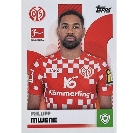 Topps Bundesliga Sticker Saison 2024/2025 / Sticker Nummer 291 Philipp Mwene