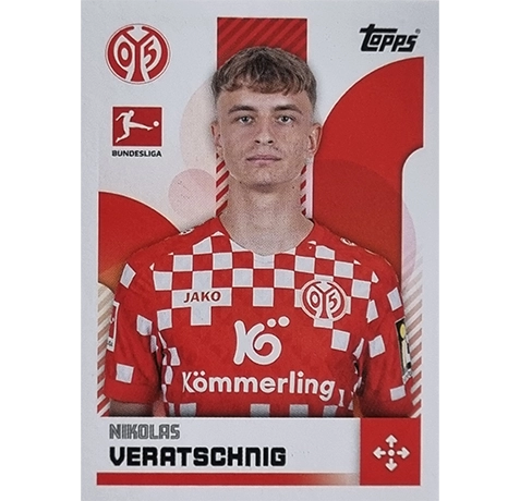 Topps Bundesliga Sticker Saison 2024/2025 / Sticker Nummer 292 Nikolas Veratschnig